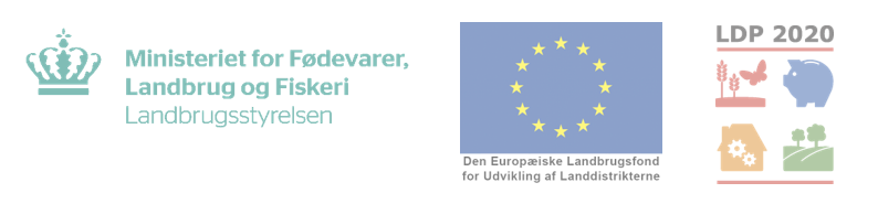 Logoer fra ministerie og EU