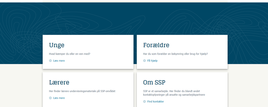 Forsiden af SSP Frederikshavns hjemmeside