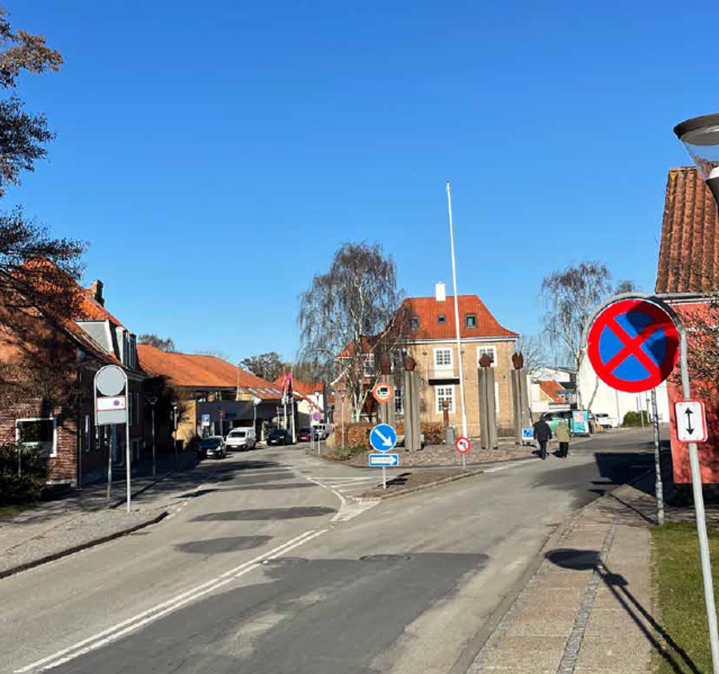 Ankomst til  Sæbys bykerne