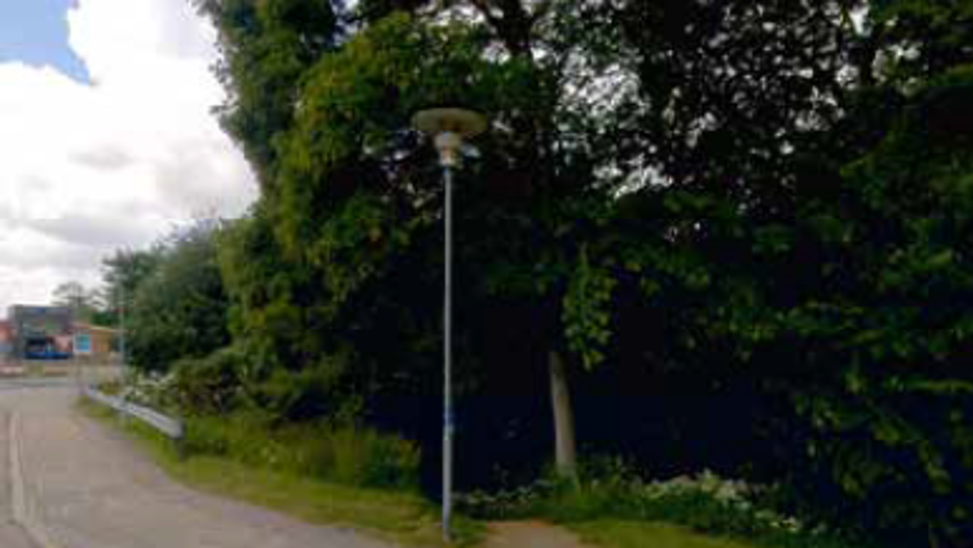 Adgang til Sæbygård skov fra Vestergade