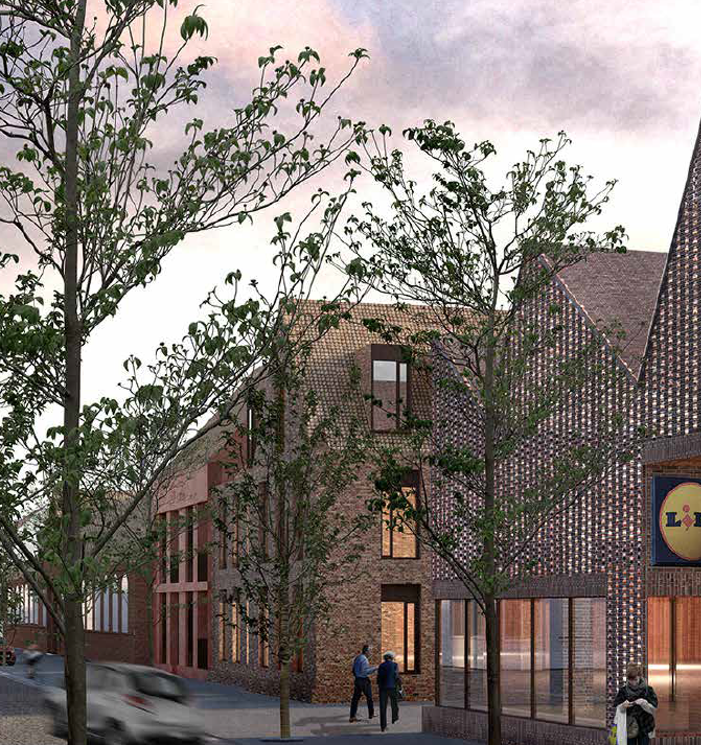 Visualisering af, hvordan slagterigrunden kan komme til at se ud