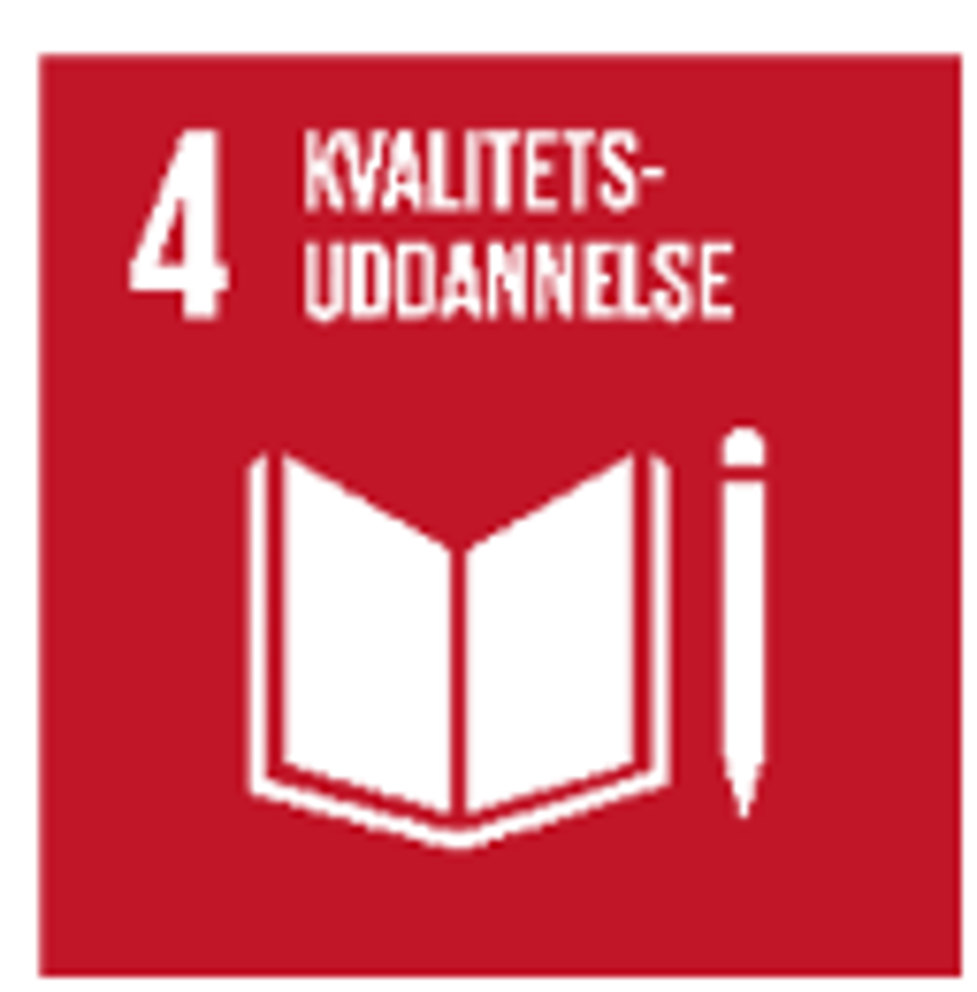Ikon for verdensmål 4 (kvalitetsuddannelse)
