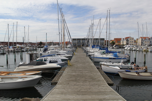 Bådebro på Sæby lystbådehavn