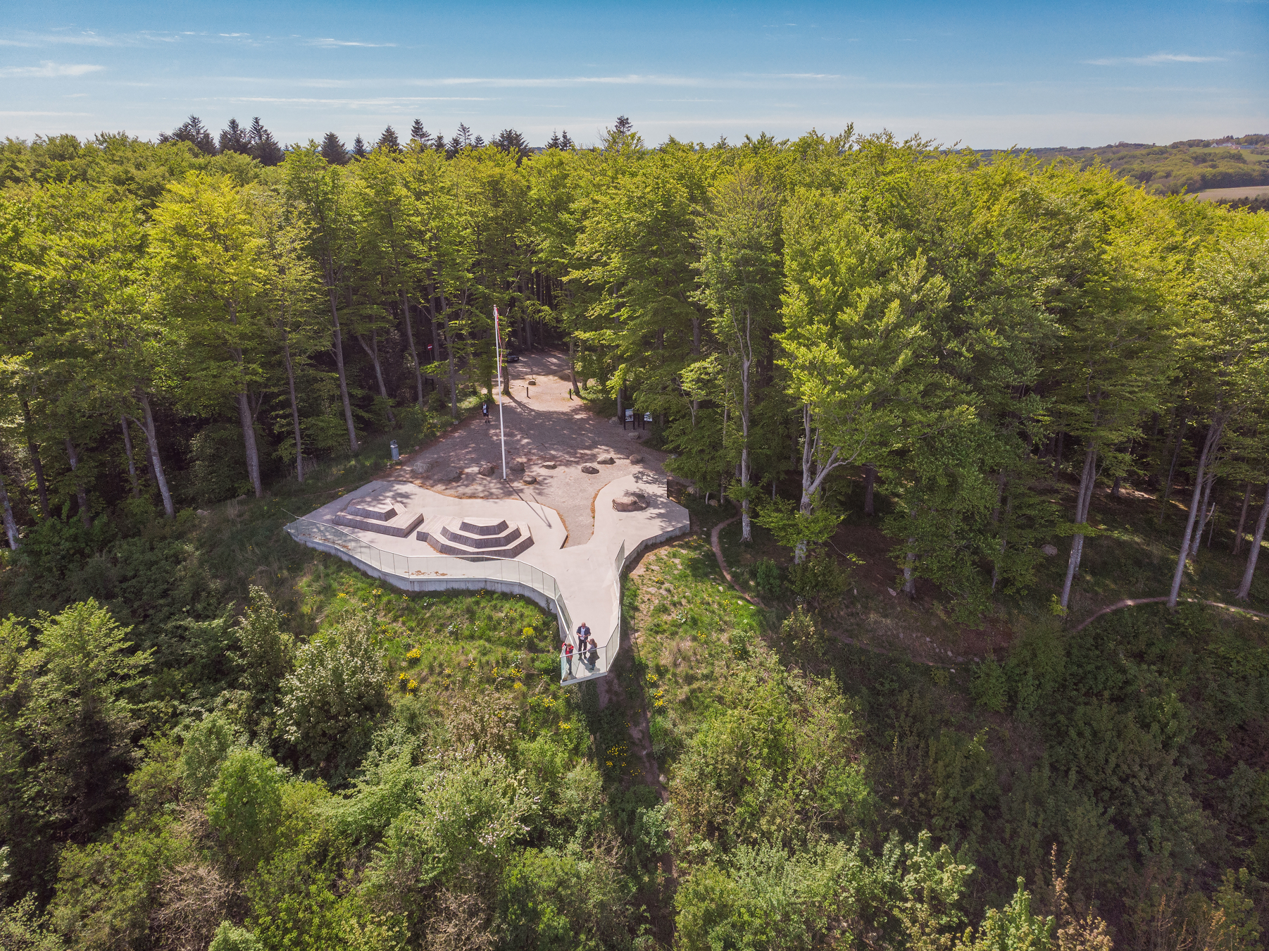Udsigtsplatformen på Pikkerbakken set fra oven