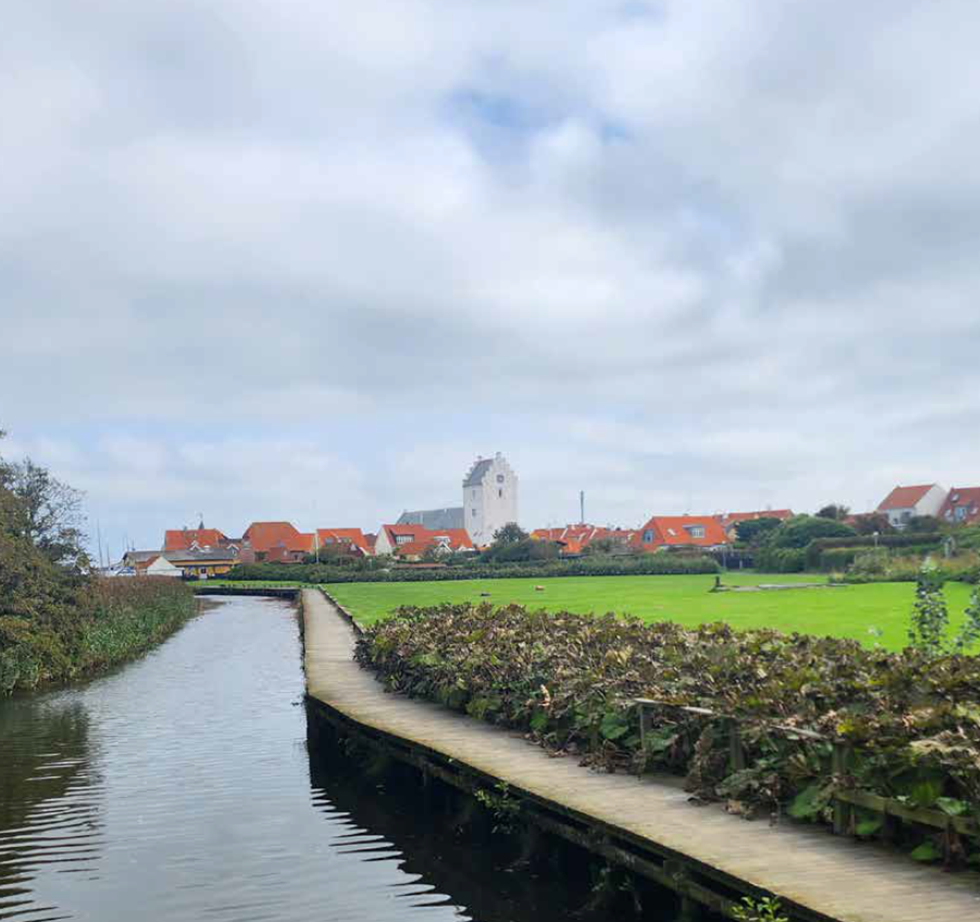 Fiskerstien ved Paradisjorden langs Sæby Å